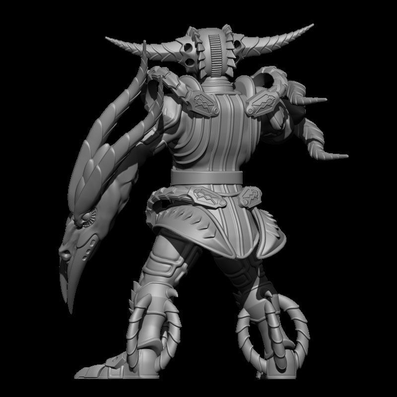 Kamen Rider 555 Character - Dragon Orphnoch Scale 3D print model_2