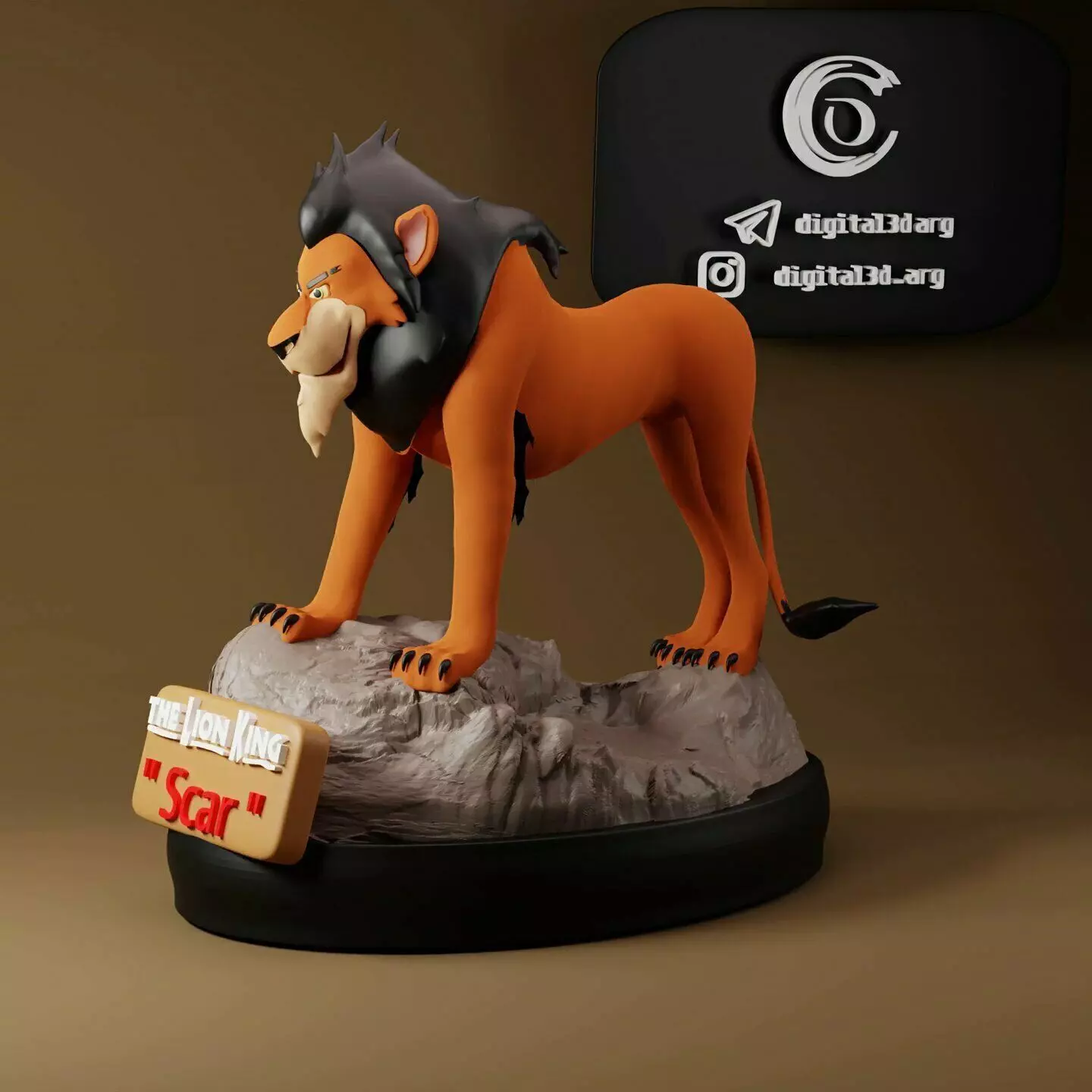 SCAR - THE LION KING 3D print model_0