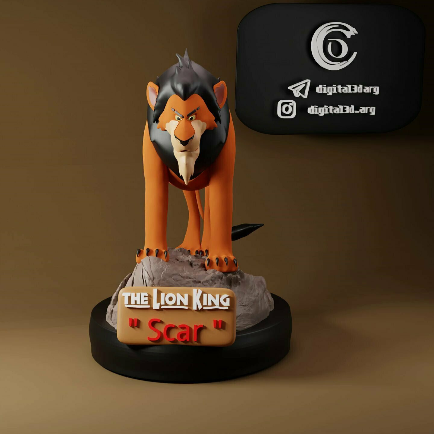 SCAR - THE LION KING 3D print model_2