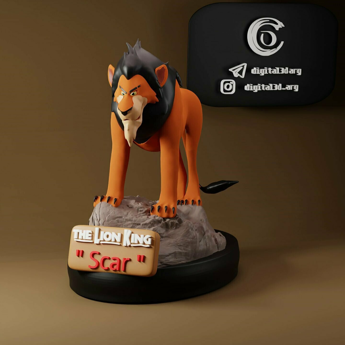 SCAR - THE LION KING 3D print model_1