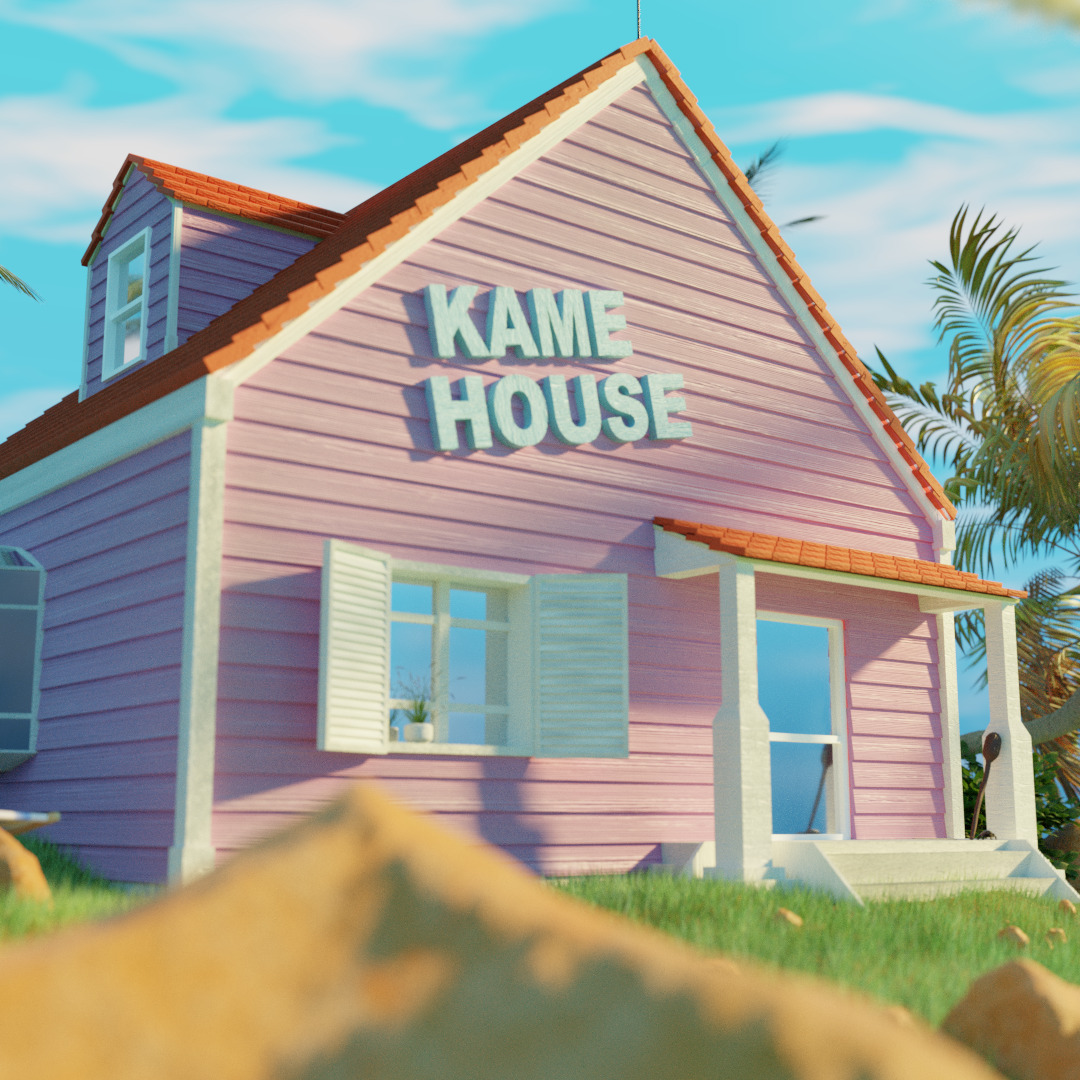 Kame House from Dragon Ball Z 3D Model  3D model_1
