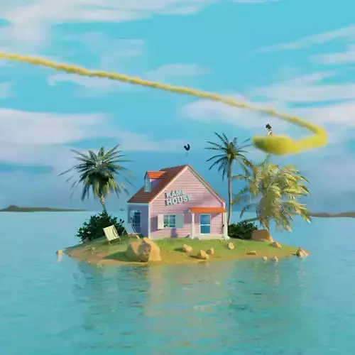 Kame House from Dragon Ball Z 3D Model 