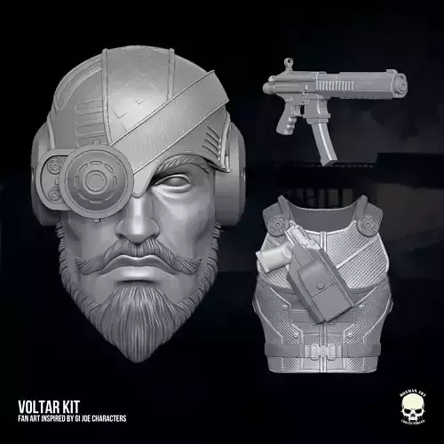 Voltar GI Joe Fan Art 3D printable for action figures