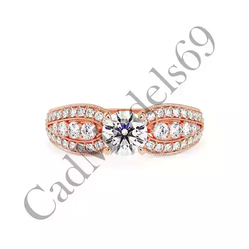Engagement Ring49 3DM Model with 28 IMAGES and 7 VIDEOS 3D print model