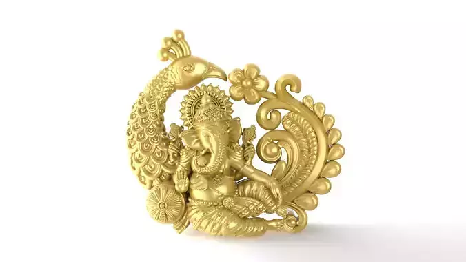 Ganesh-Ji 3D-Print-Model No3 -Jewelery Murti- 3D print model