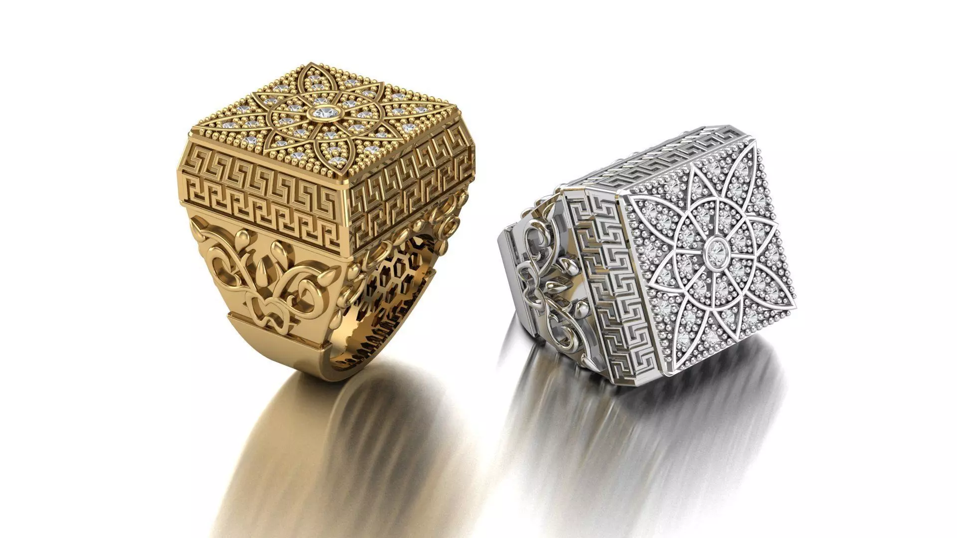 fancy ring 3D print model