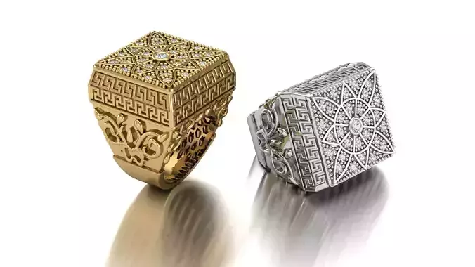 fancy ring 3D print model