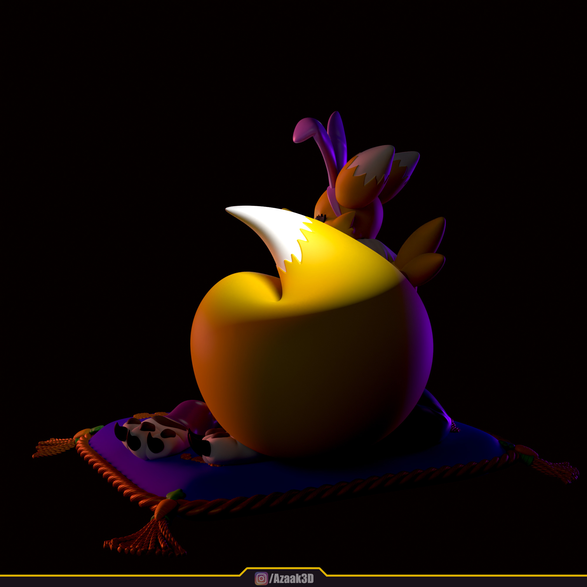 Renamon - Bunnysuit Collection With NSFW variant 3D print model_99