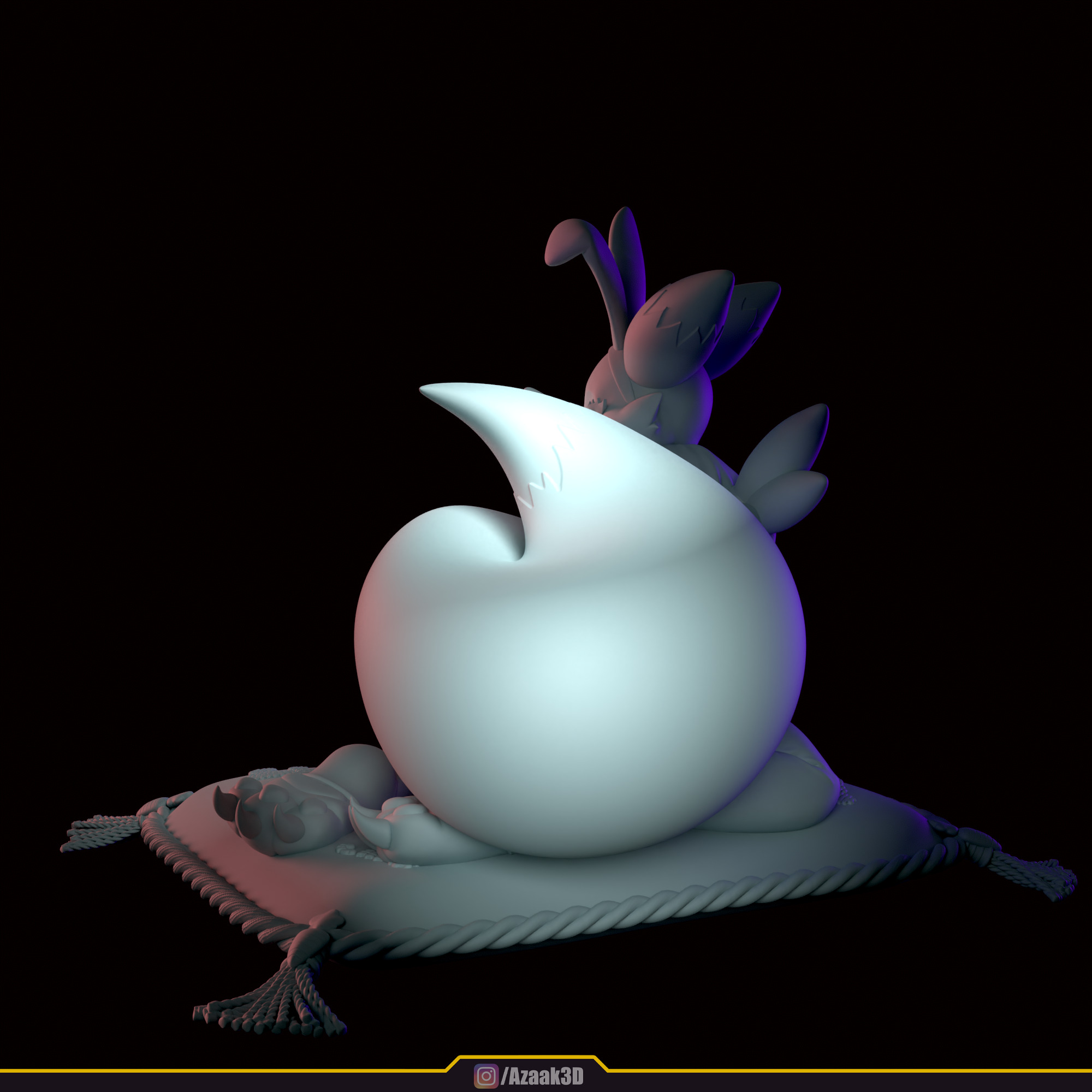 Renamon - Bunnysuit Collection With NSFW variant 3D print model_44