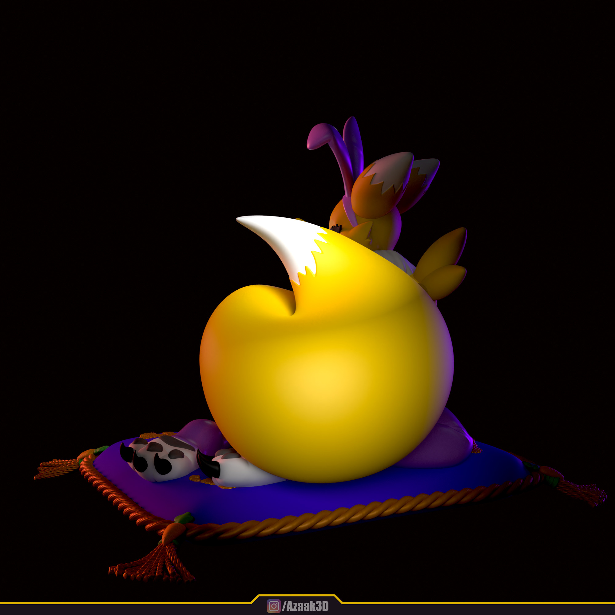 Renamon - Bunnysuit Collection With NSFW variant 3D print model_17