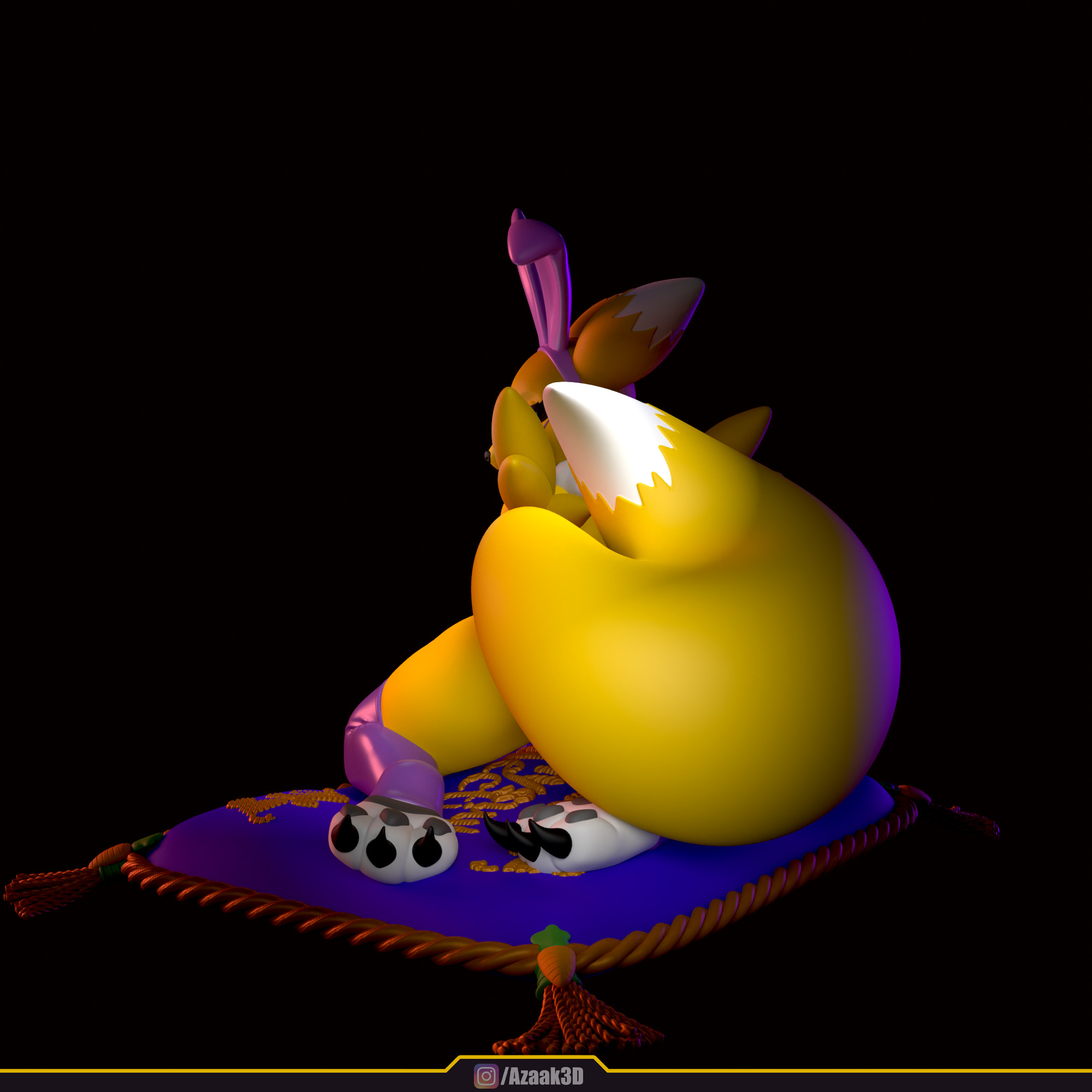 Renamon - Bunnysuit Collection With NSFW variant 3D print model_31