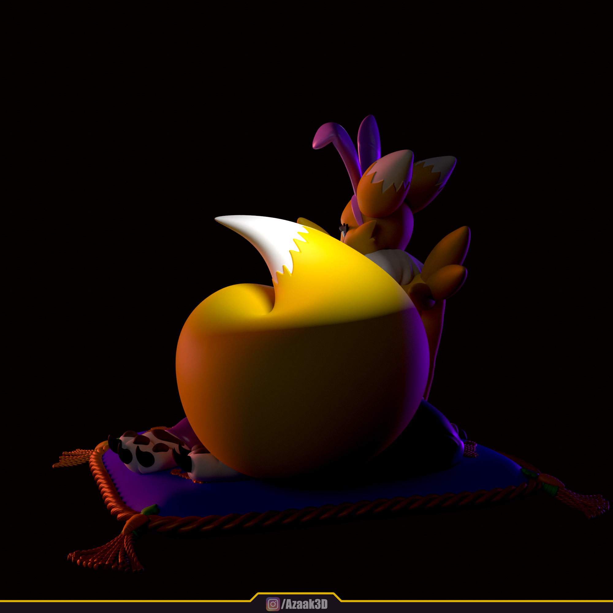 Renamon - Bunnysuit Collection With NSFW variant 3D print model_27