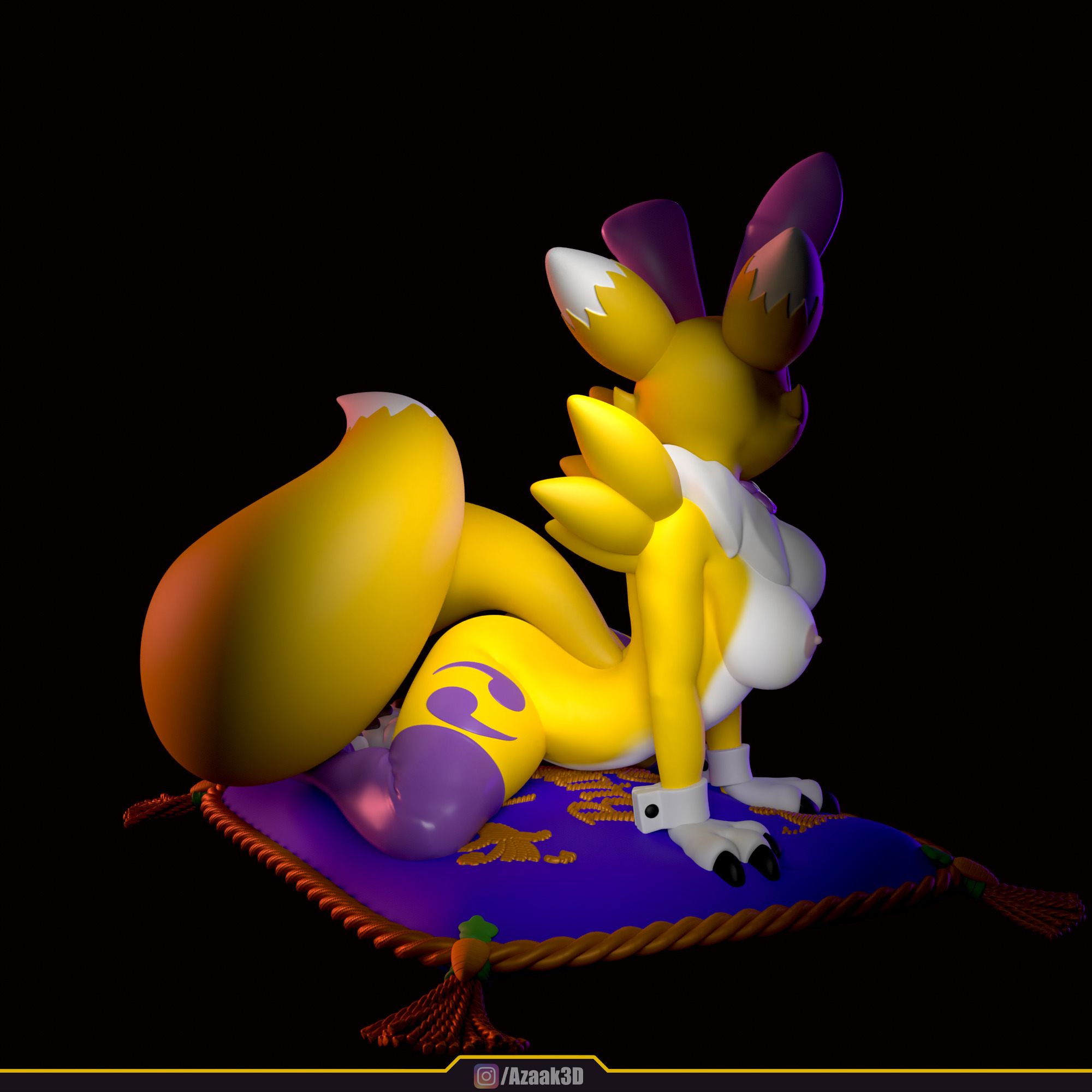 Renamon - Bunnysuit Collection With NSFW variant 3D print model_93