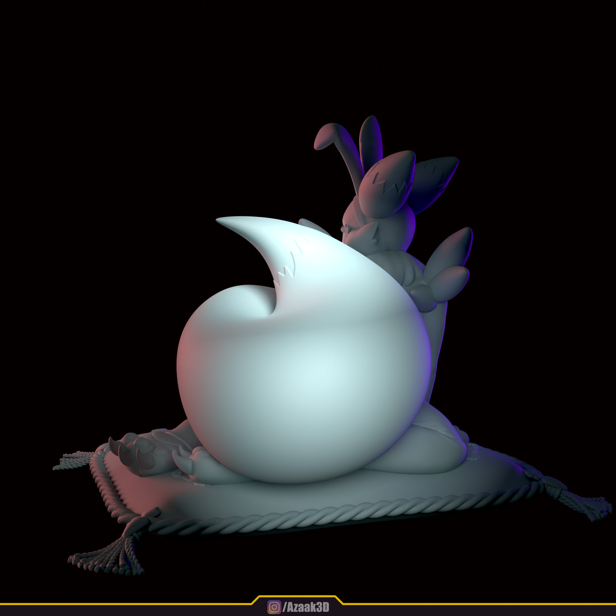 Renamon - Bunnysuit Collection With NSFW variant 3D print model_71