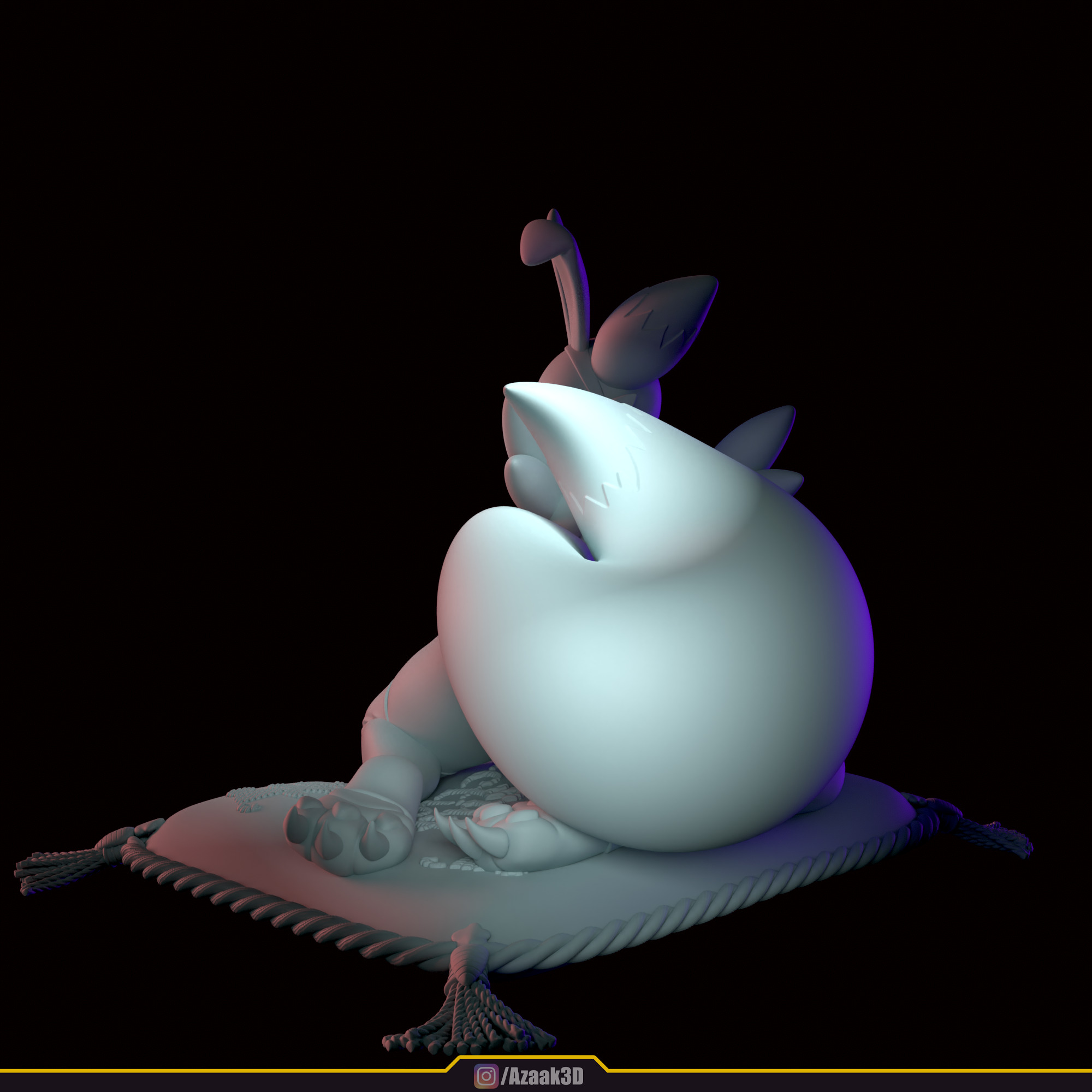 Renamon - Bunnysuit Collection With NSFW variant 3D print model_40