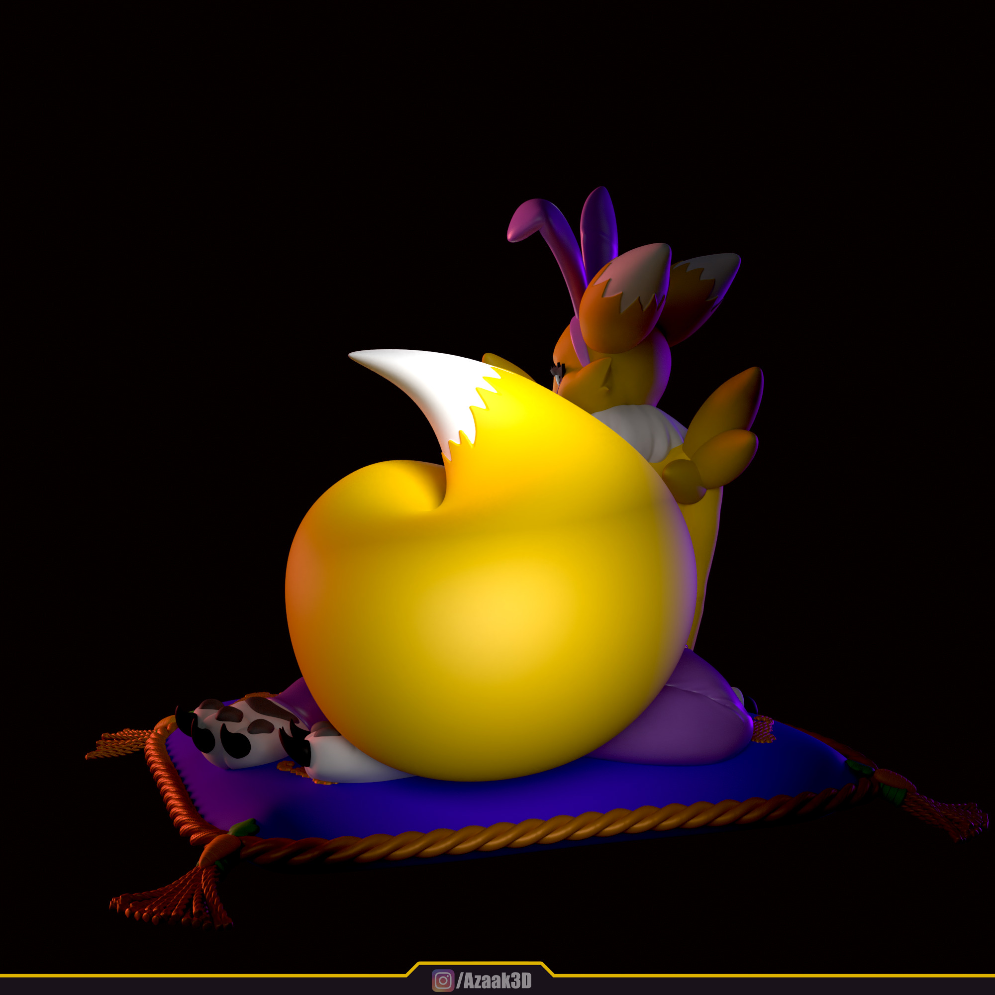 Renamon - Bunnysuit Collection With NSFW variant 3D print model_75