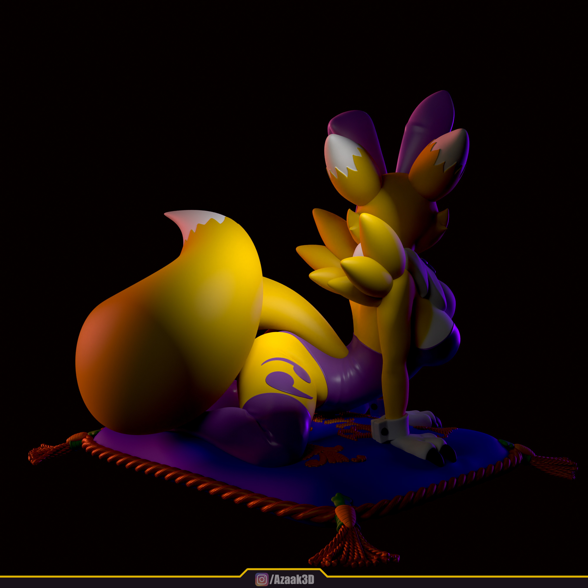 Renamon - Bunnysuit Collection With NSFW variant 3D print model_54