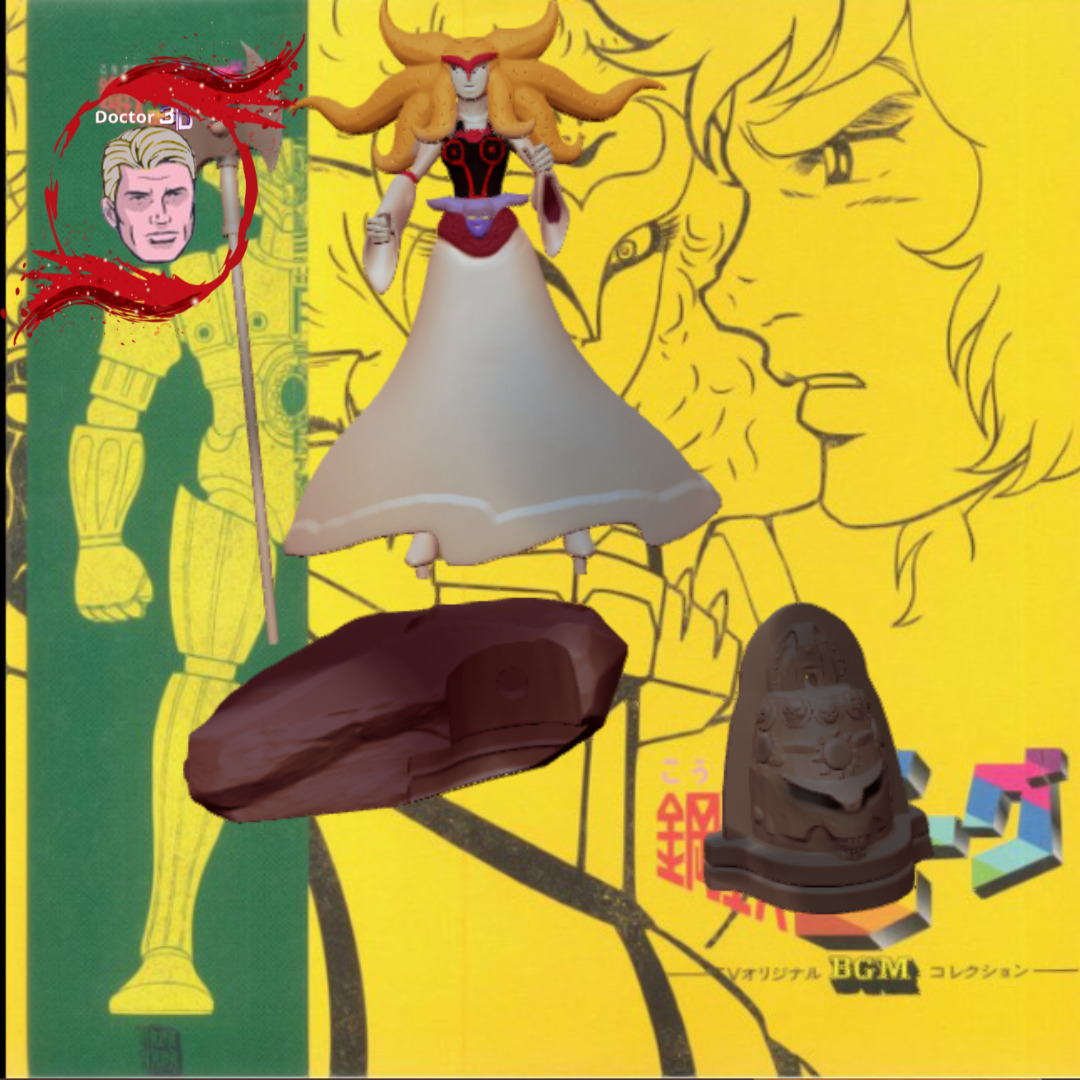 queen himika-diorama 3D print model_2