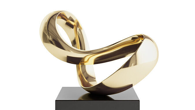 Abstract mobius sculpture by Richard Fox 3D model