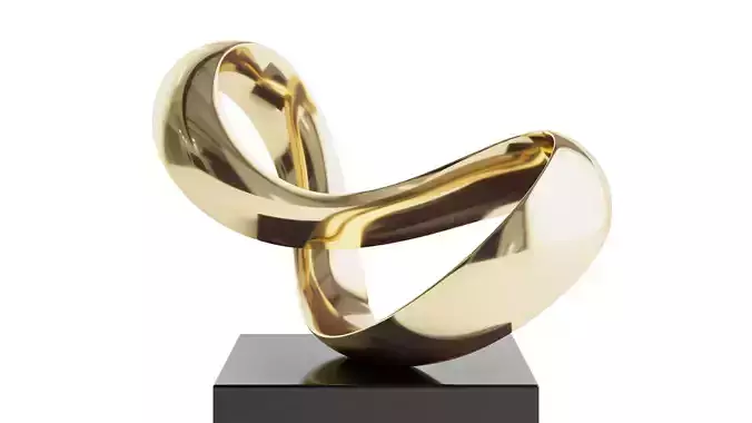 Abstract mobius sculpture by Richard Fox