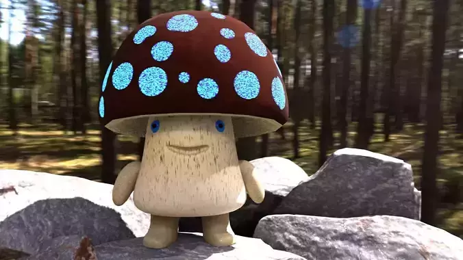 Cartoon mushroom