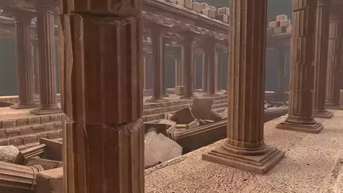 Ancient Columns Ruins Pack