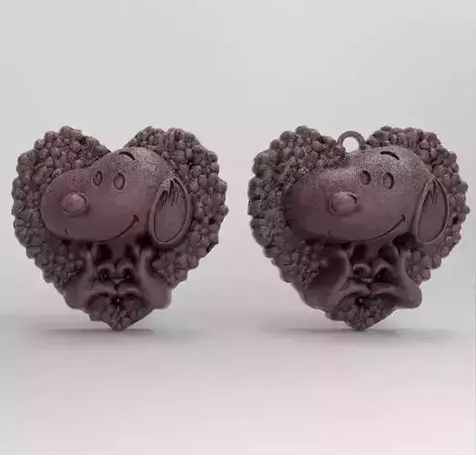 valentines day snoopy heart decor 