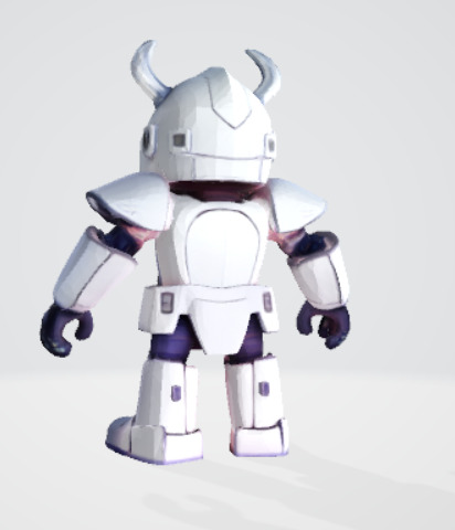 Dark Cyber Knight - Futuristic Armored Combat Robot 3D model_2