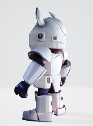 Dark Cyber Knight - Futuristic Armored Combat Robot 3D model_3