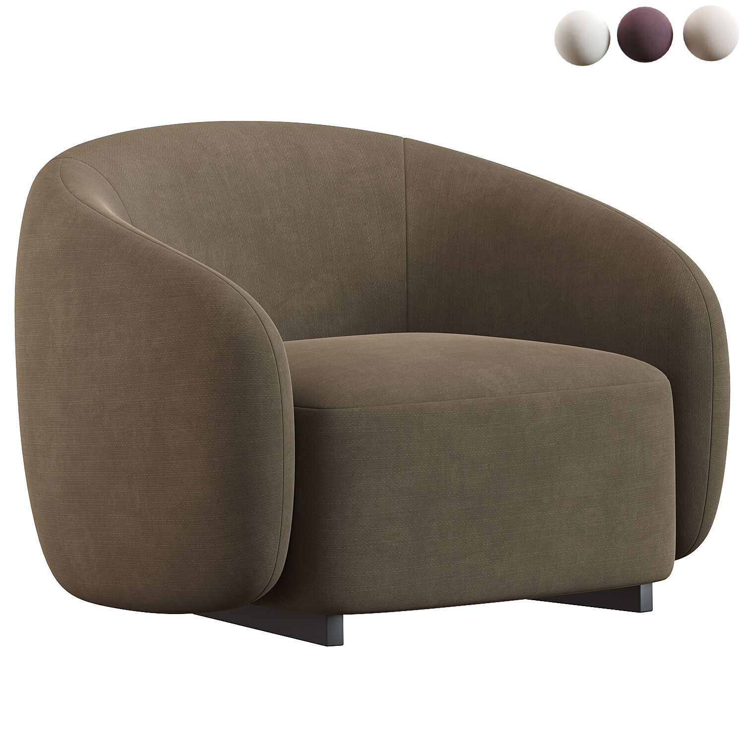 Outdoor Chair Brice 3D model_1