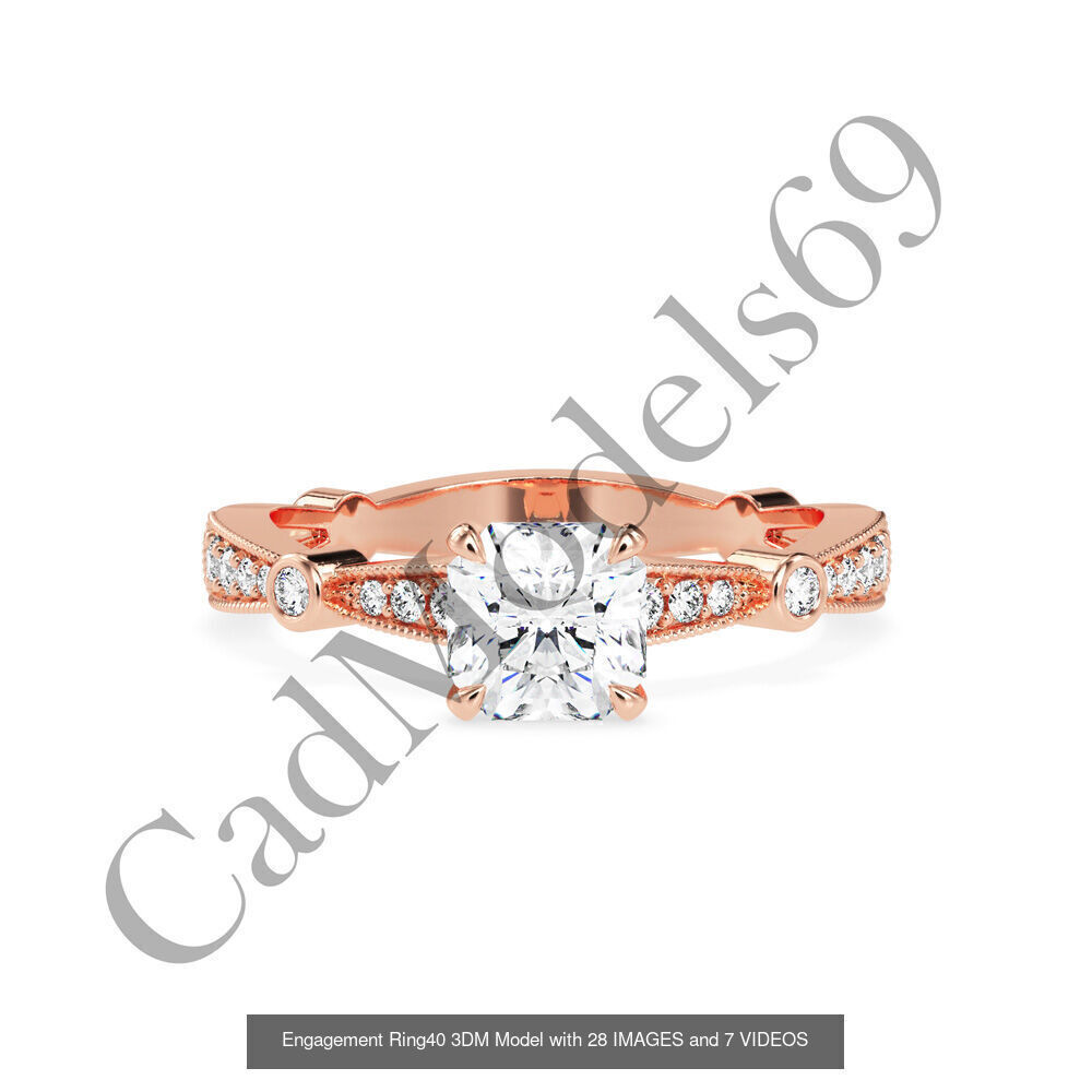 50 rings 3DM with 28 images and 7 videos for each desin 3D Model Collection_71