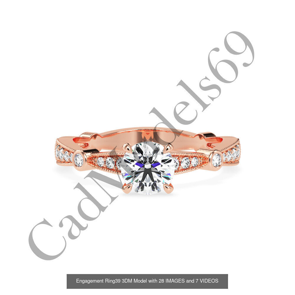 50 rings 3DM with 28 images and 7 videos for each desin 3D Model Collection_70