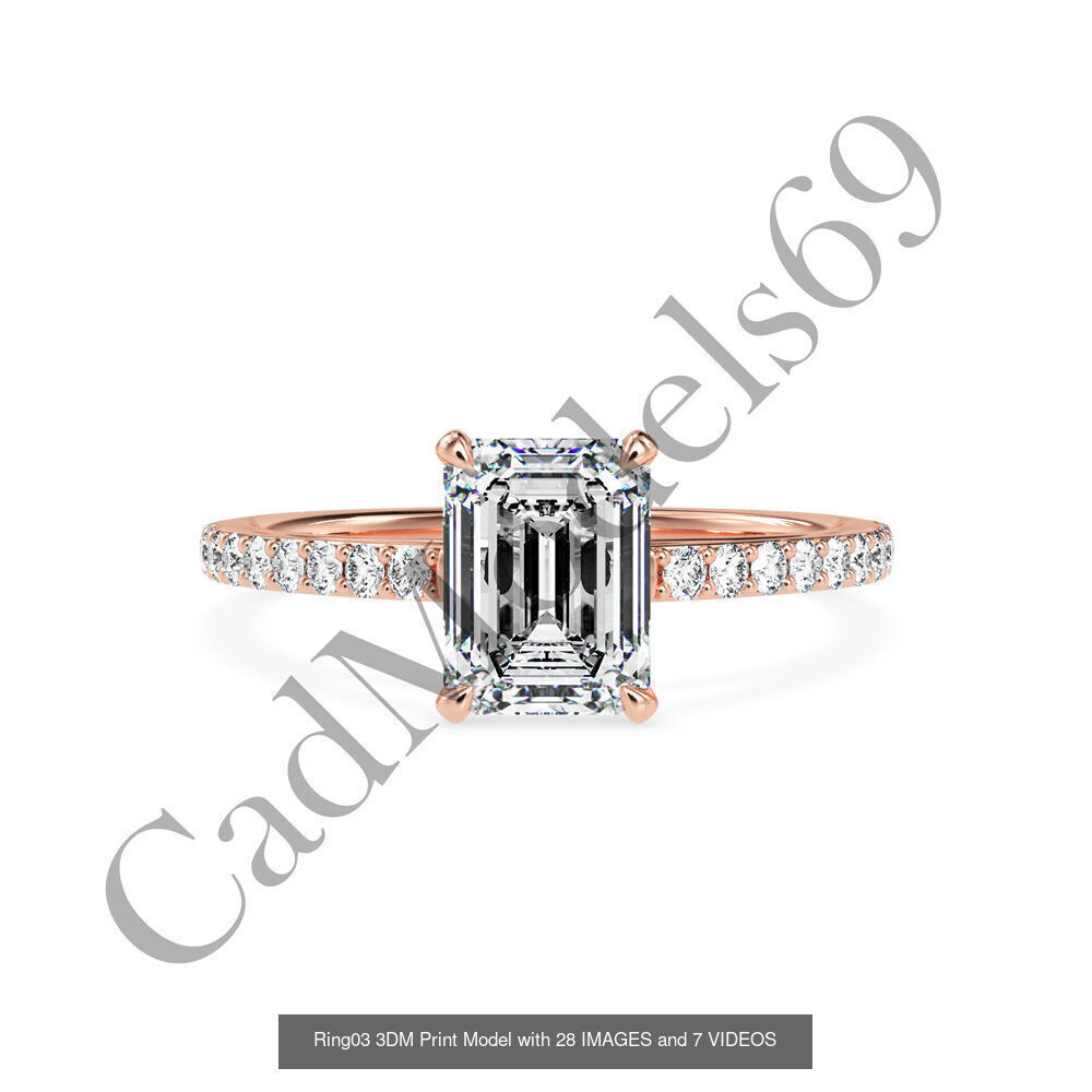 50 rings 3DM with 28 images and 7 videos for each desin 3D Model Collection_8