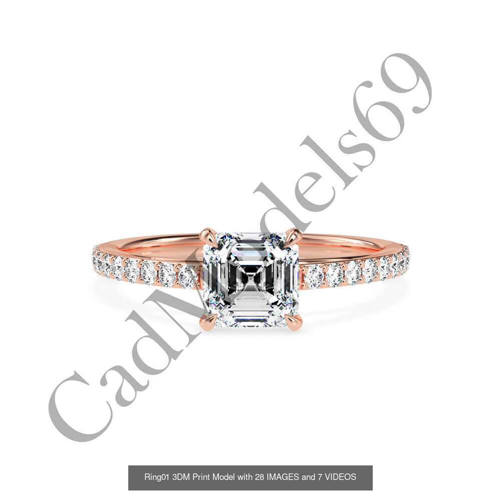 50 rings 3DM with 28 images and 7 videos for each desin 3D Model Collection_4