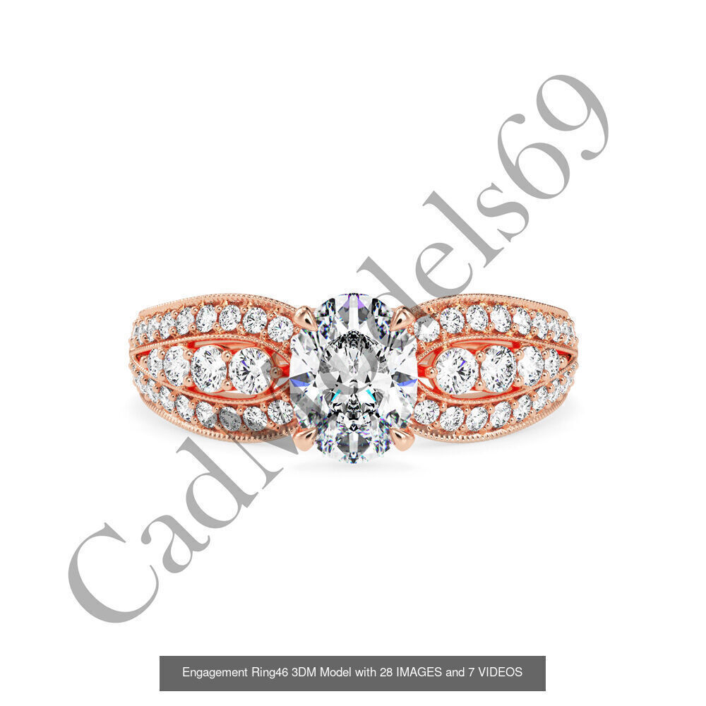 50 rings 3DM with 28 images and 7 videos for each desin 3D Model Collection_77