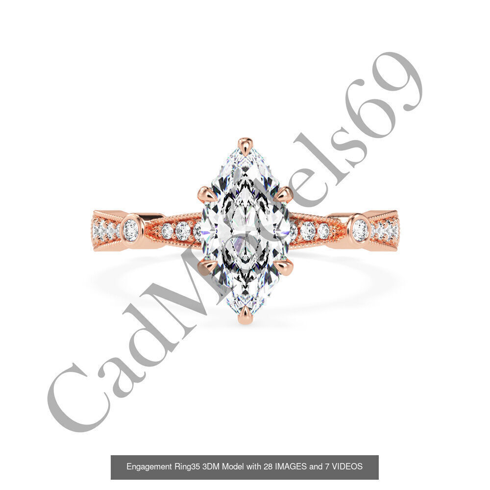 50 rings 3DM with 28 images and 7 videos for each desin 3D Model Collection_66