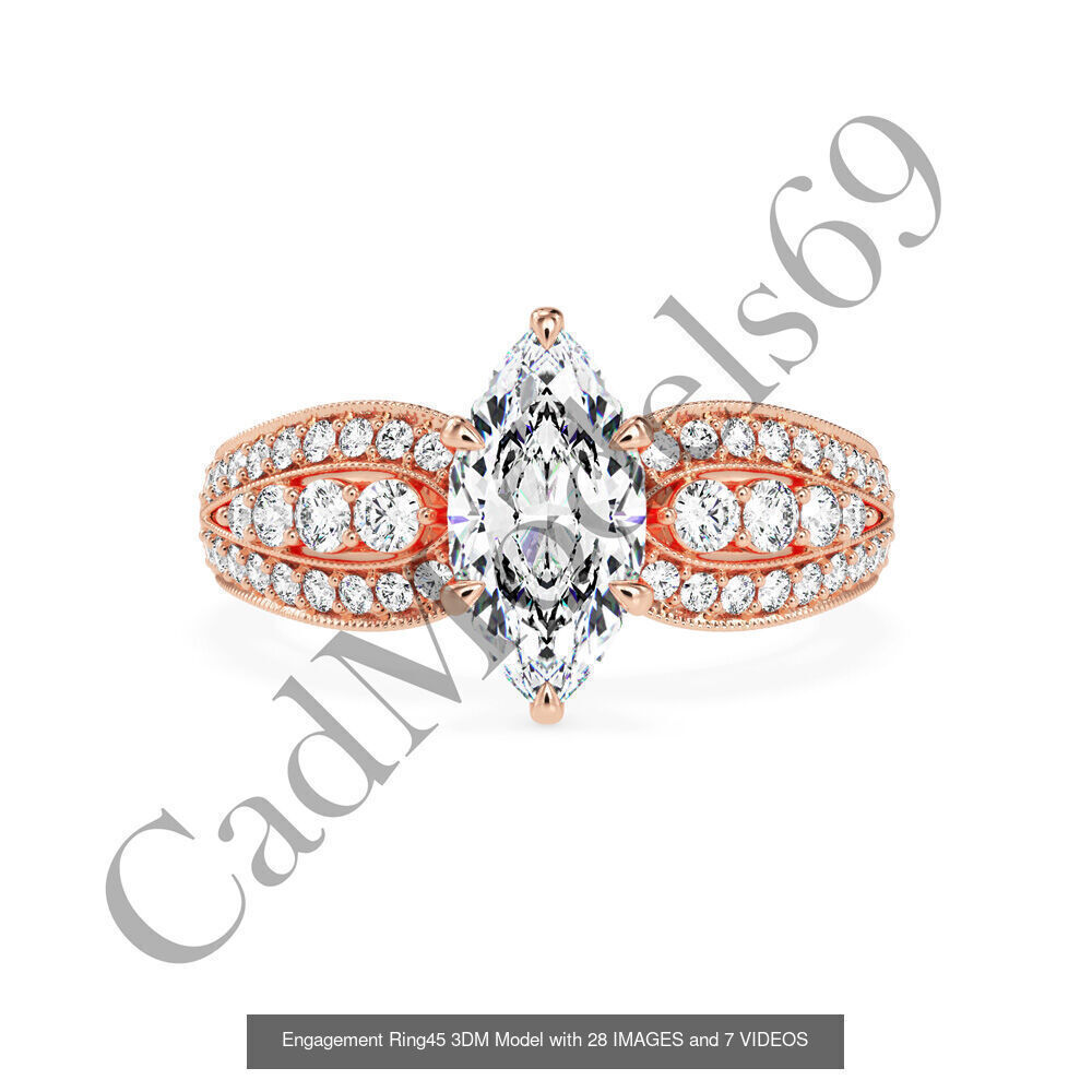 50 rings 3DM with 28 images and 7 videos for each desin 3D Model Collection_76