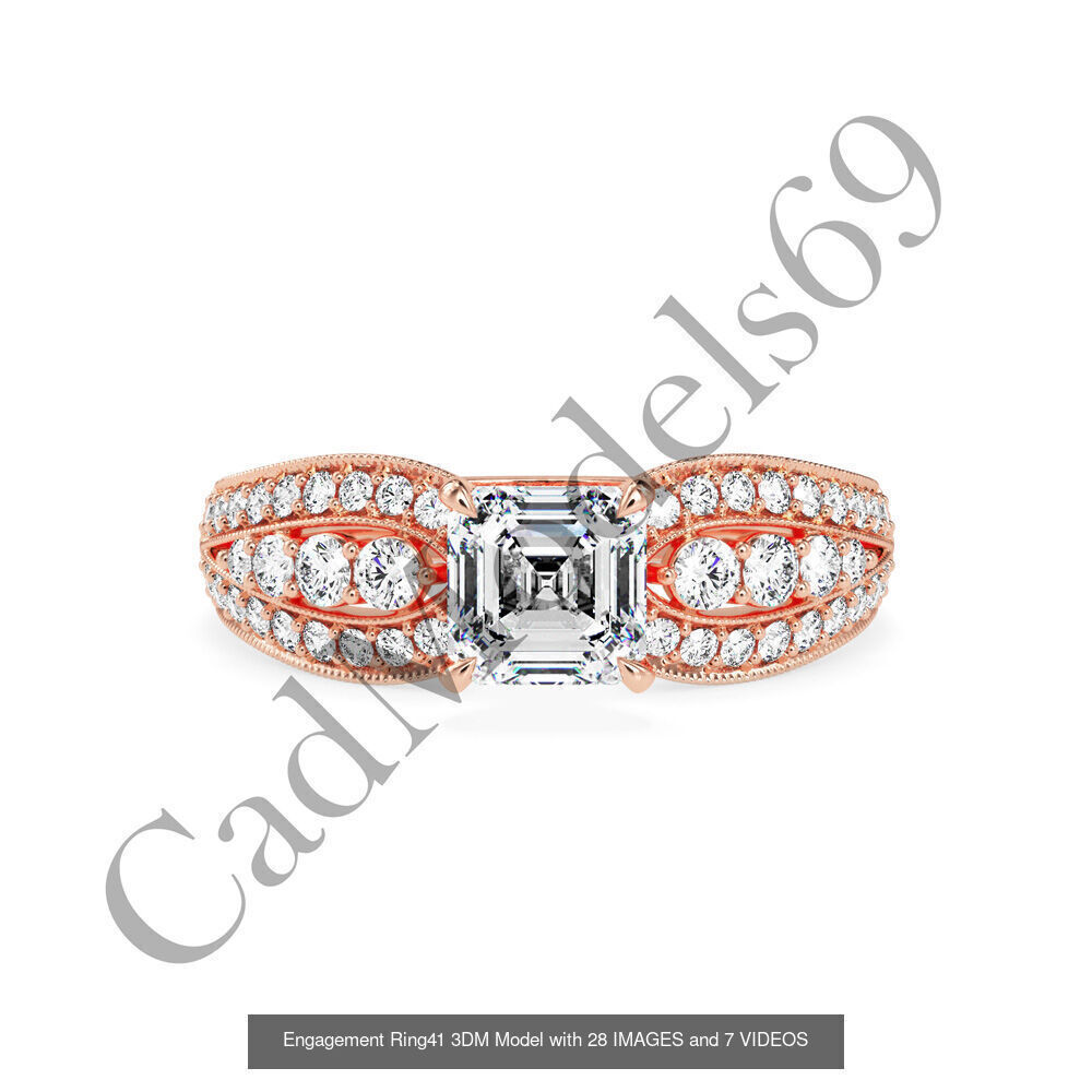 50 rings 3DM with 28 images and 7 videos for each desin 3D Model Collection_72