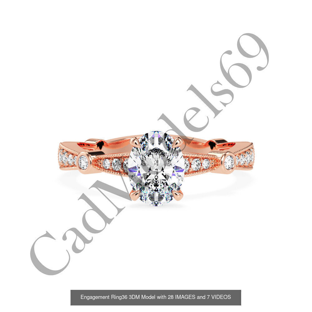 50 rings 3DM with 28 images and 7 videos for each desin 3D Model Collection_67