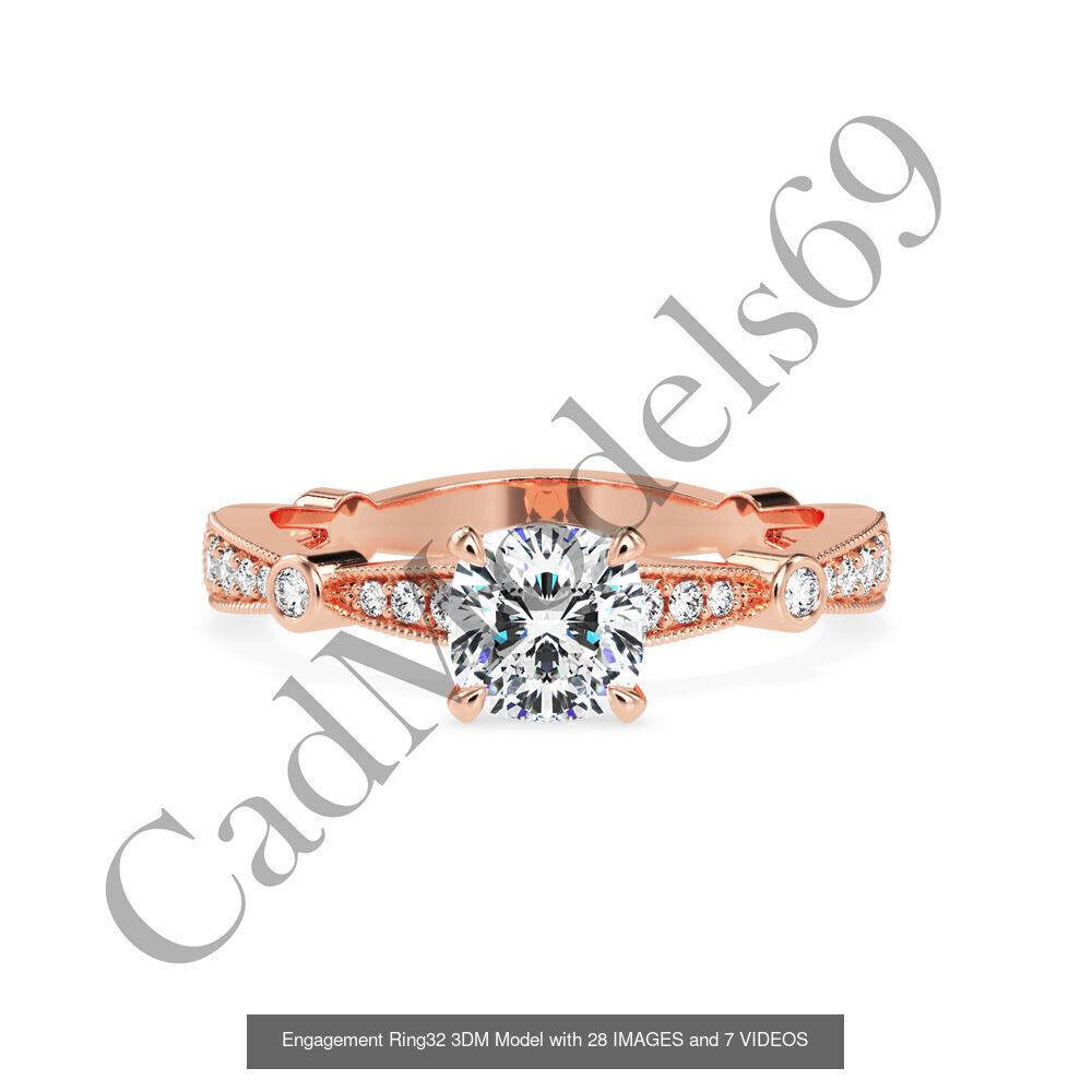 50 rings 3DM with 28 images and 7 videos for each desin 3D Model Collection_63