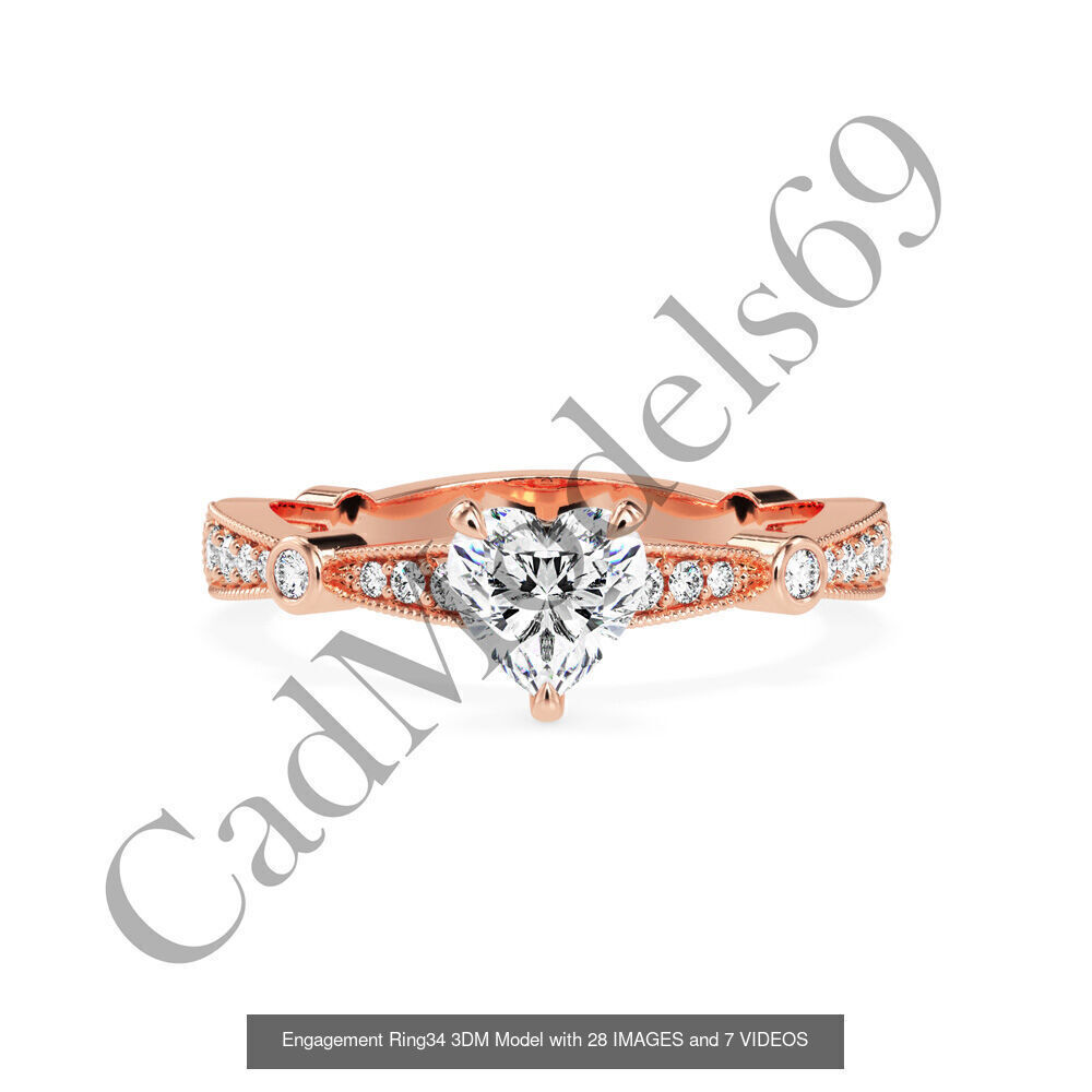 50 rings 3DM with 28 images and 7 videos for each desin 3D Model Collection_65