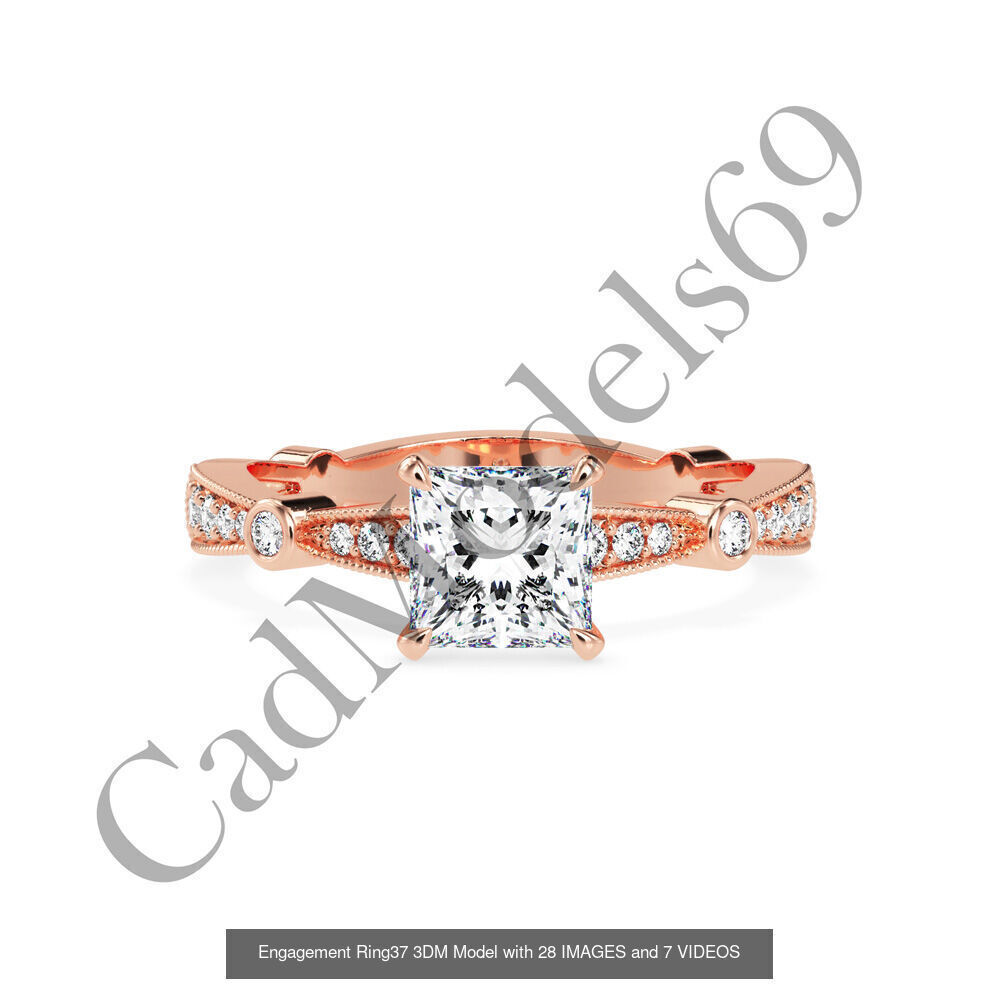 50 rings 3DM with 28 images and 7 videos for each desin 3D Model Collection_68