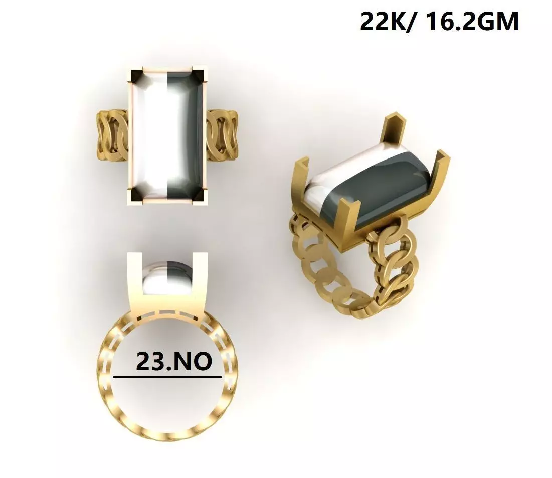 CUBAN RING Free 3D print model