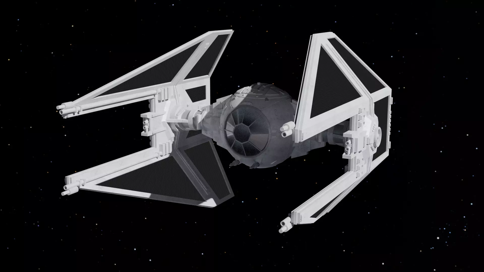 TIE INTERCEPROR STAR WARS Free 3D model