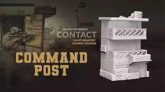 Modern Military Command Post  Tactical HQ  3D print model