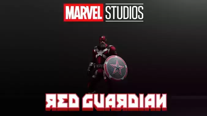 Red Guardian Low-poly 3D model