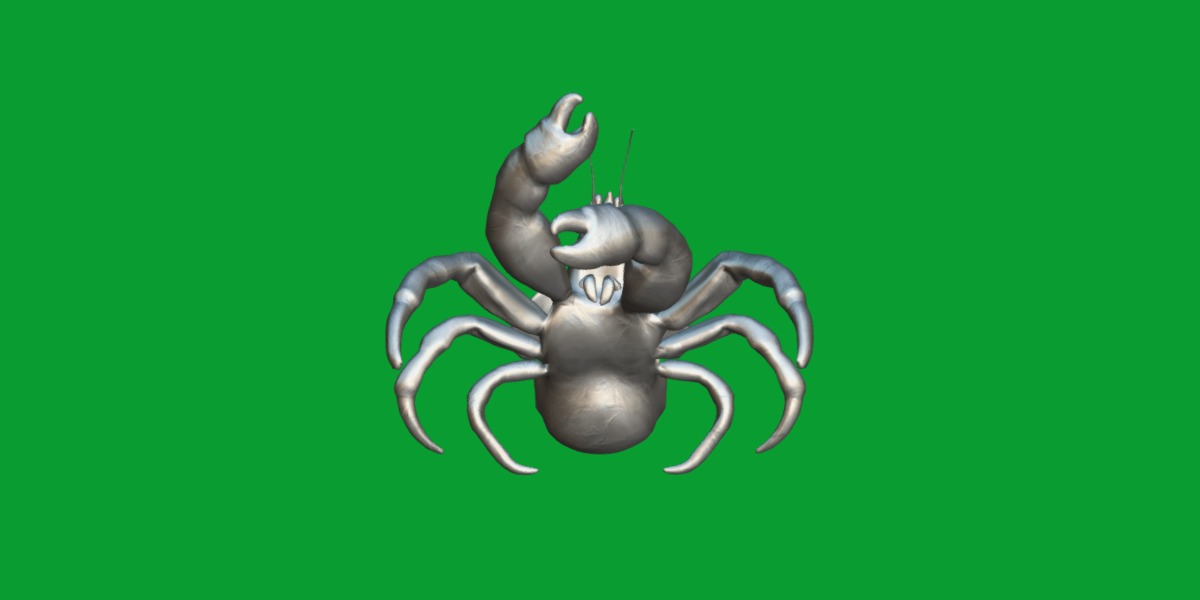 Coconut Crab Low-poly 3D model_10
