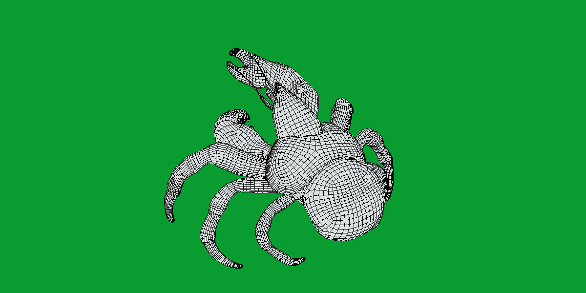 Coconut Crab Low-poly 3D model_14