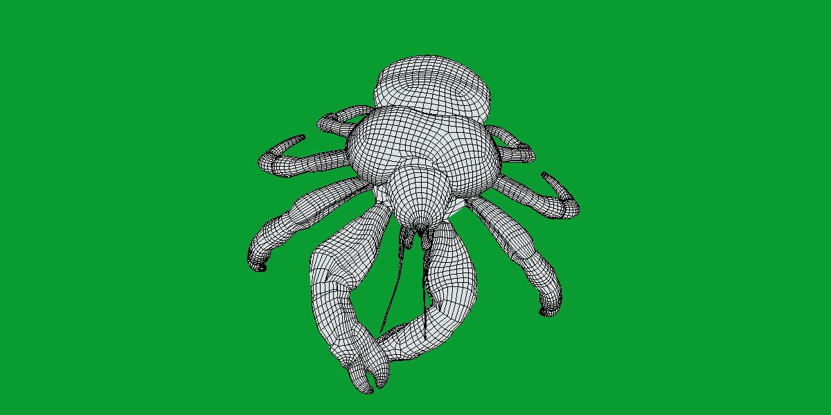 Coconut Crab Low-poly 3D model_12