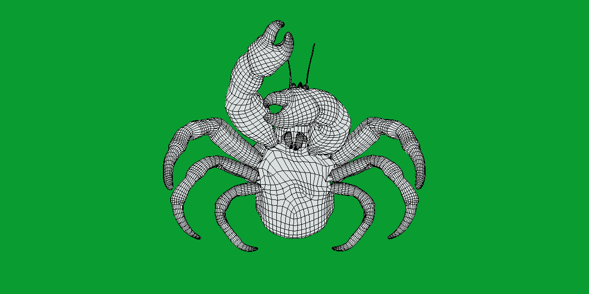 Coconut Crab Low-poly 3D model_11